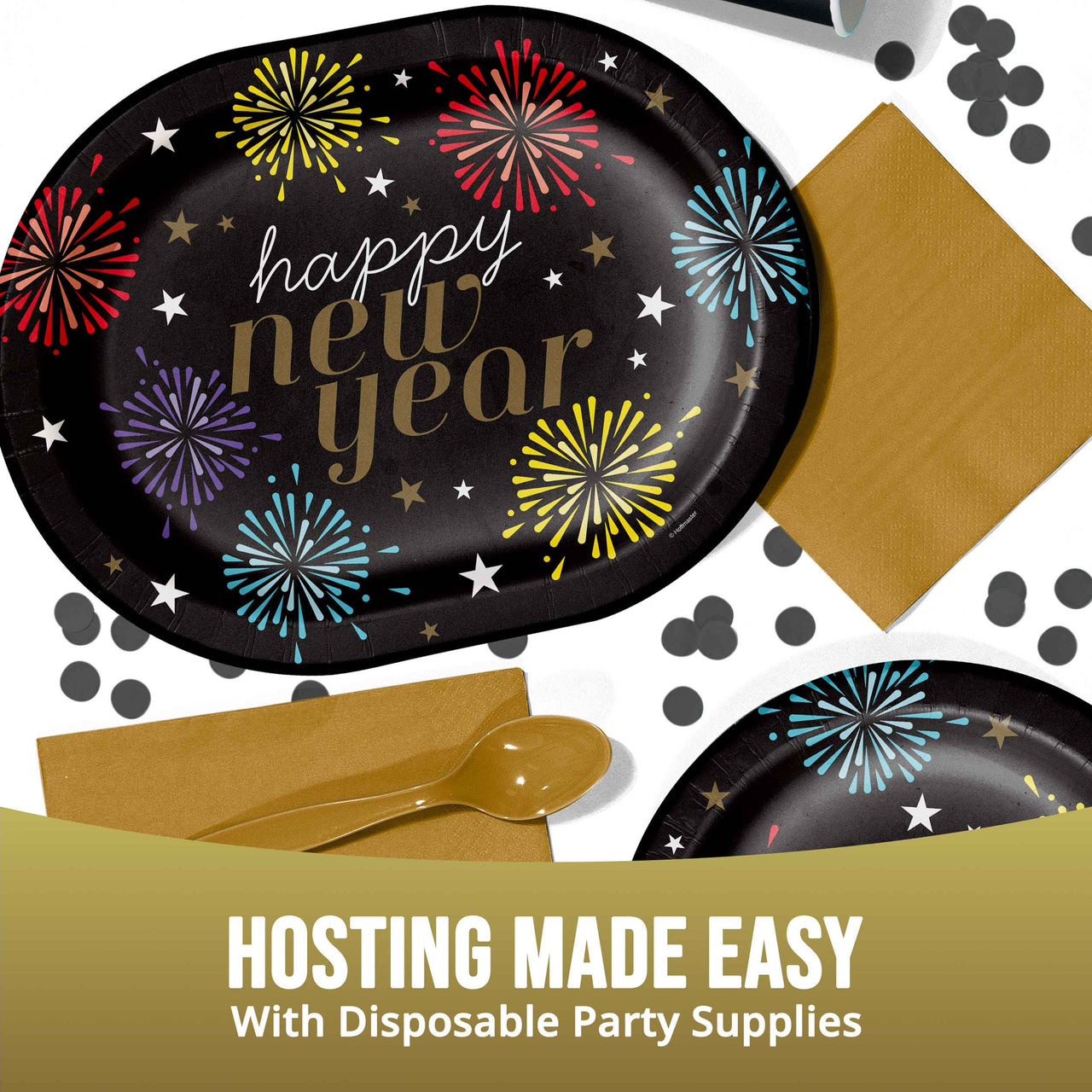 New Years Radiance Oval Platters 12"
