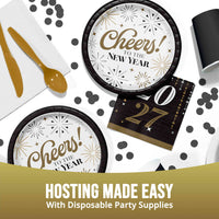 Dazzling Midnight 2027 Beverage Napkins 5