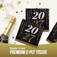 Dazzling Midnight 2027 Beverage Napkins 5