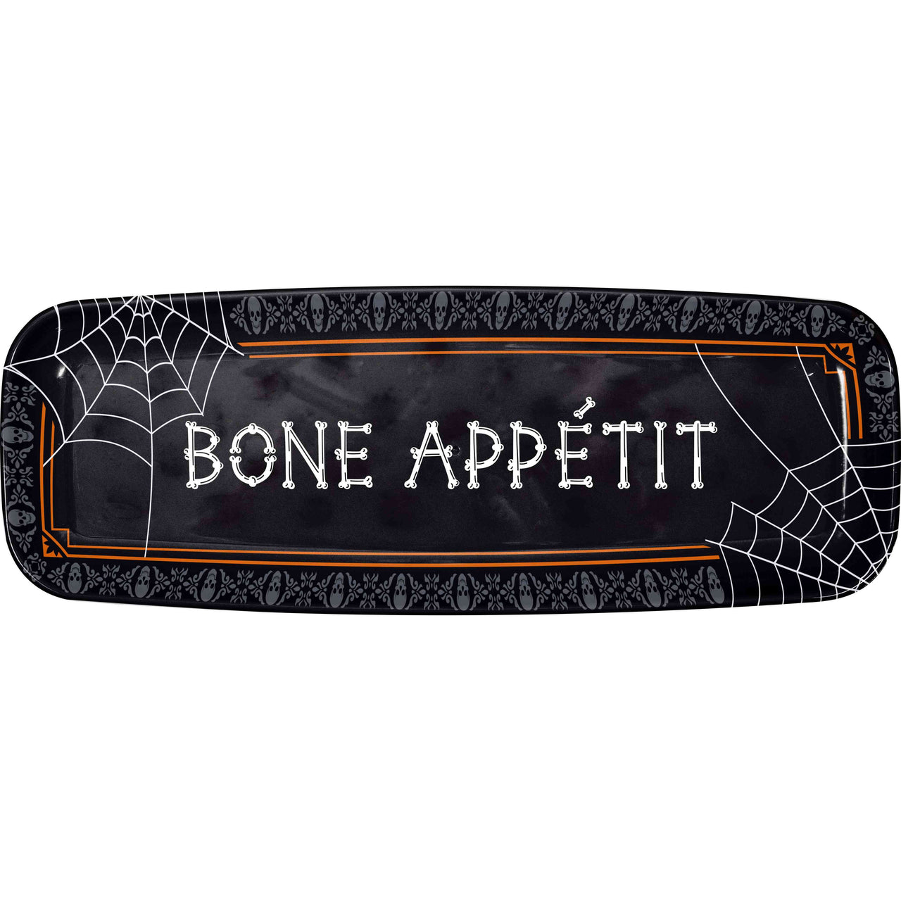 Halloween Decor Plastic Trays 17" x 6.5"