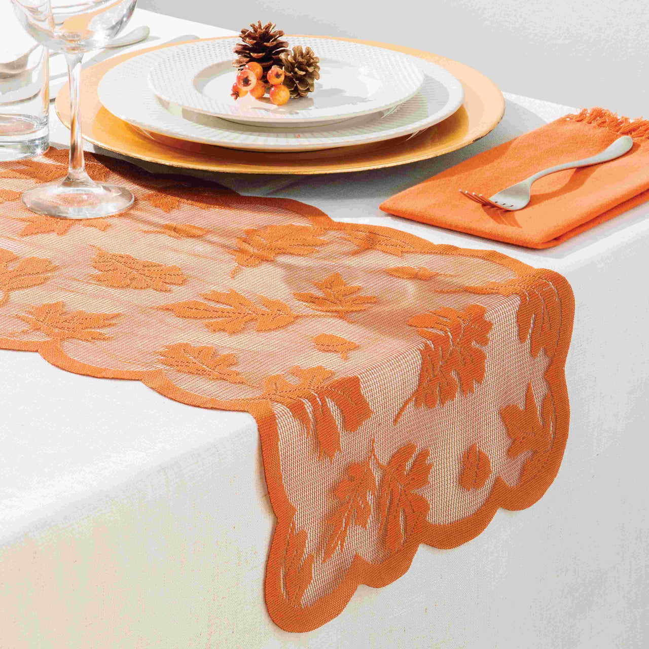 Thanksgiving Decor Fall Table Runners 13" x 72"