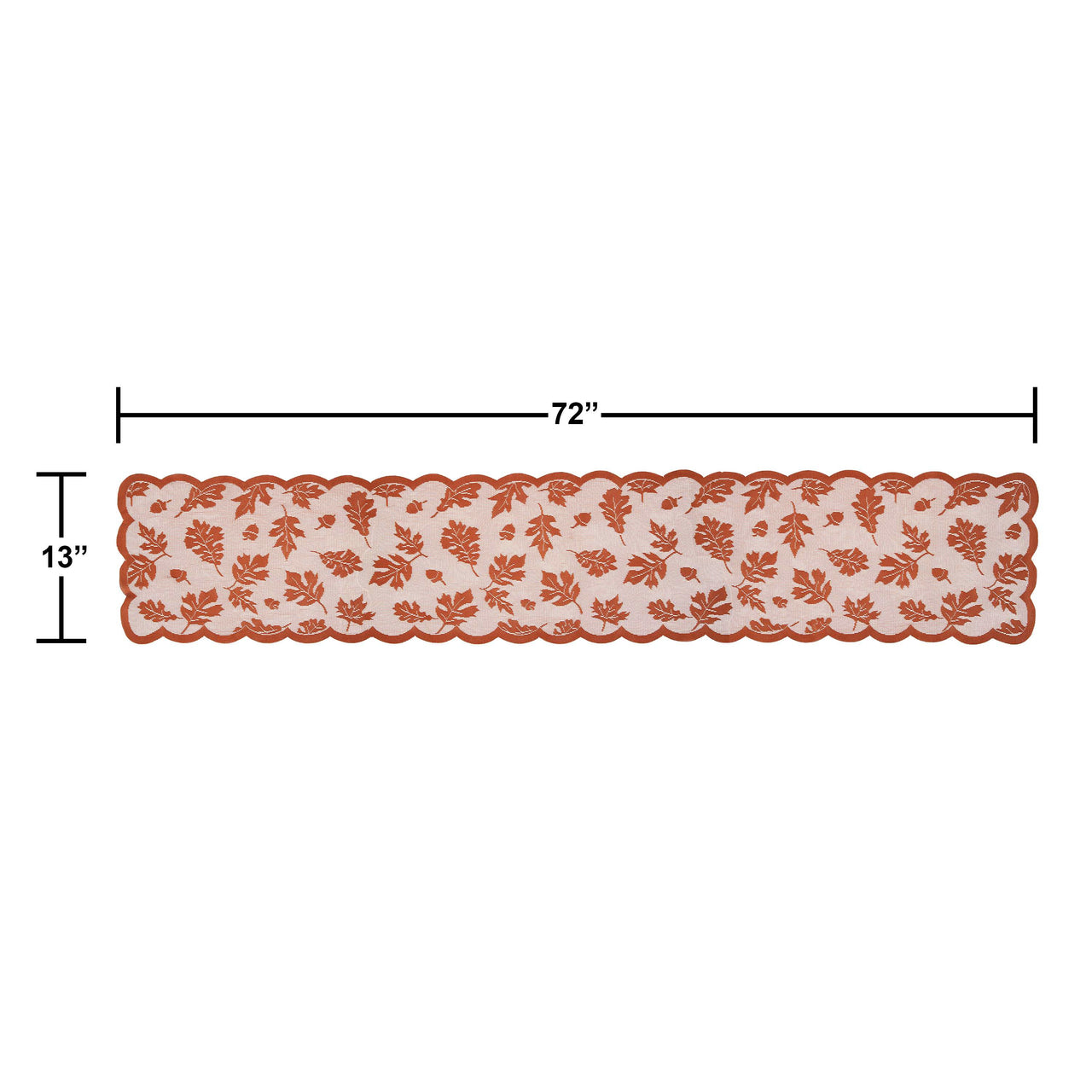 Thanksgiving Decor Fall Table Runners 13" x 72"
