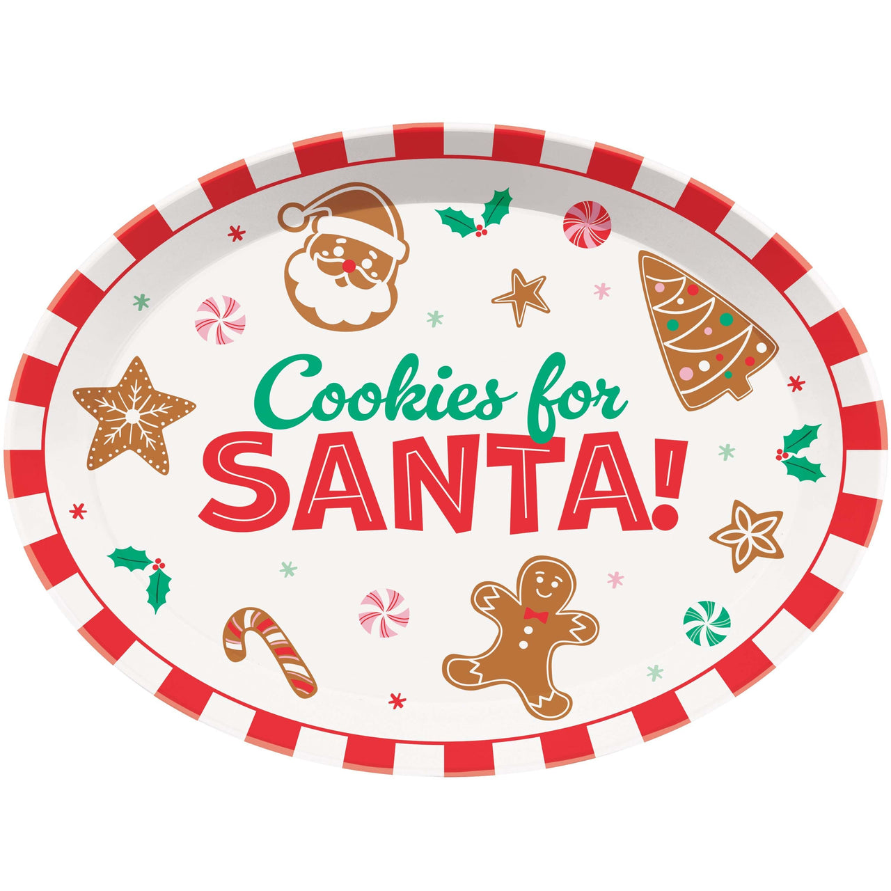 Christmas Decor Cookies Plastic Trays