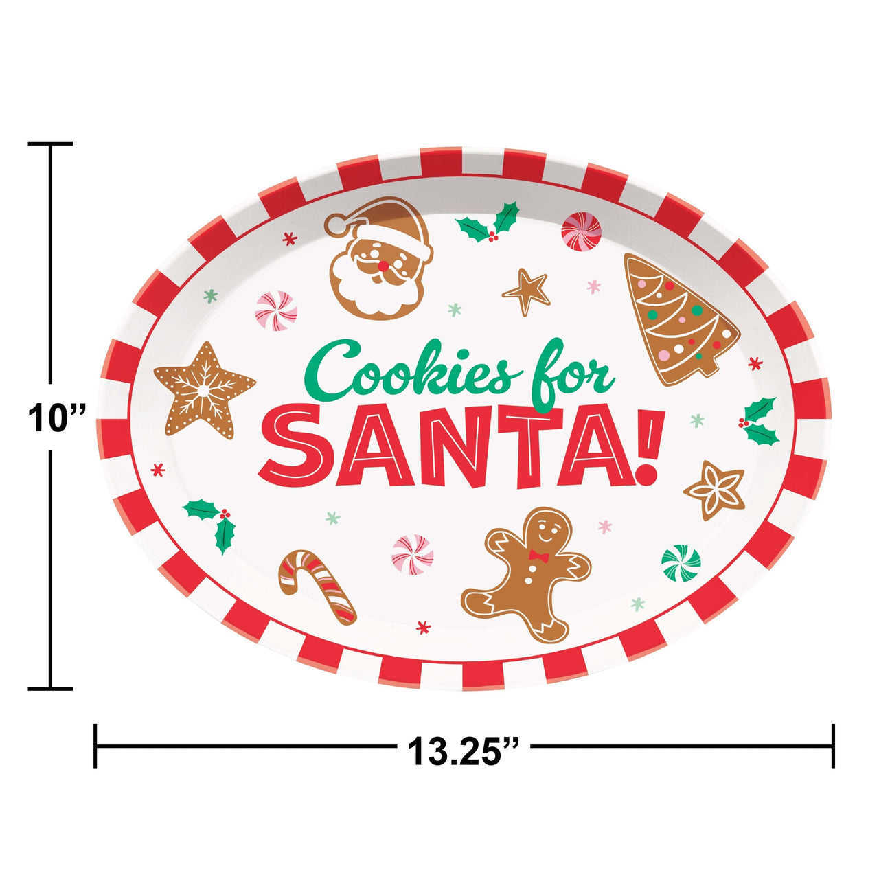 Christmas Decor Cookies Plastic Trays