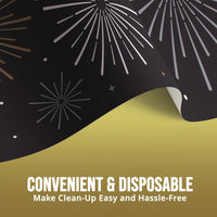 New Years Decor Plastic Tablecovers 54