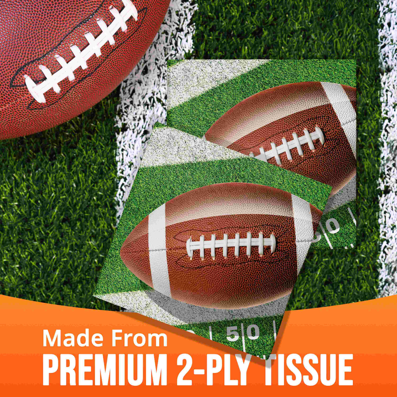 Fan Zone Luncheon Napkins 6.5" x 6.5"