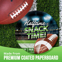 Fan Zone Halftime Is Snack Time Luncheon Plates 7