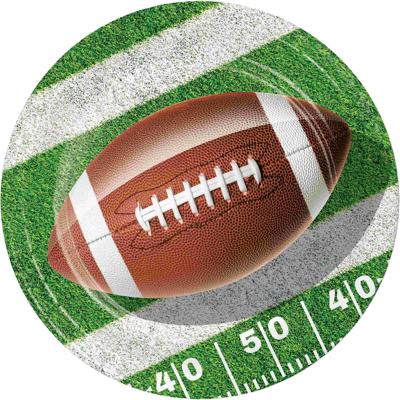 Fan Zone Football Luncheon Plates 7"