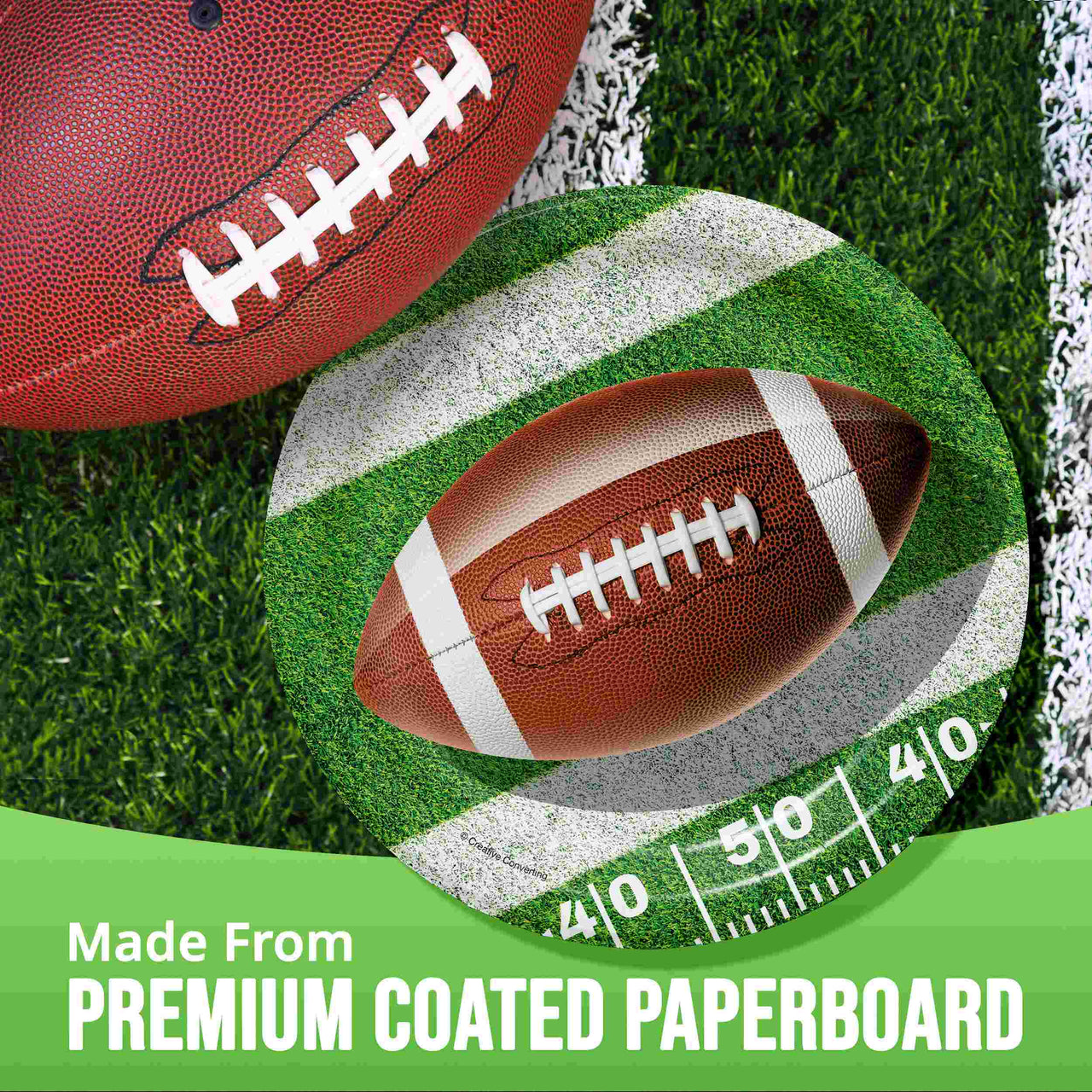 Fan Zone Football Luncheon Plates 7"