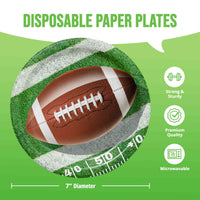 Fan Zone Football Luncheon Plates 7