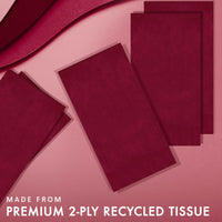 Burgundy Guest Towels 7.75