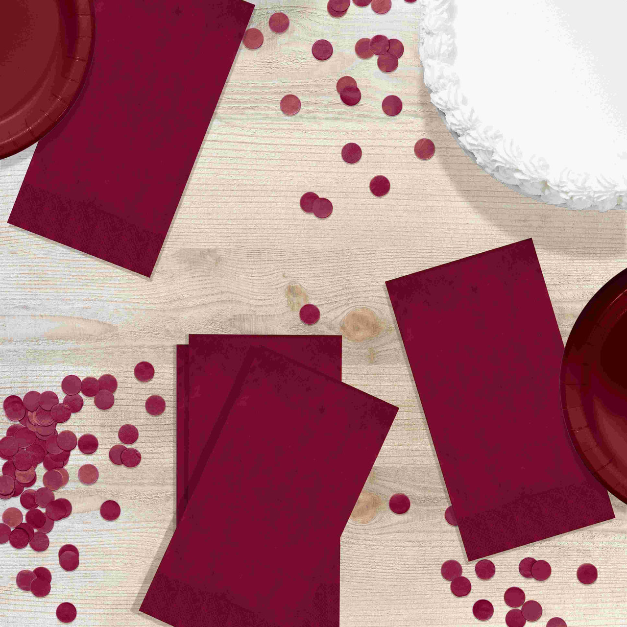 Burgundy Guest Towels 7.75" x 4.5"