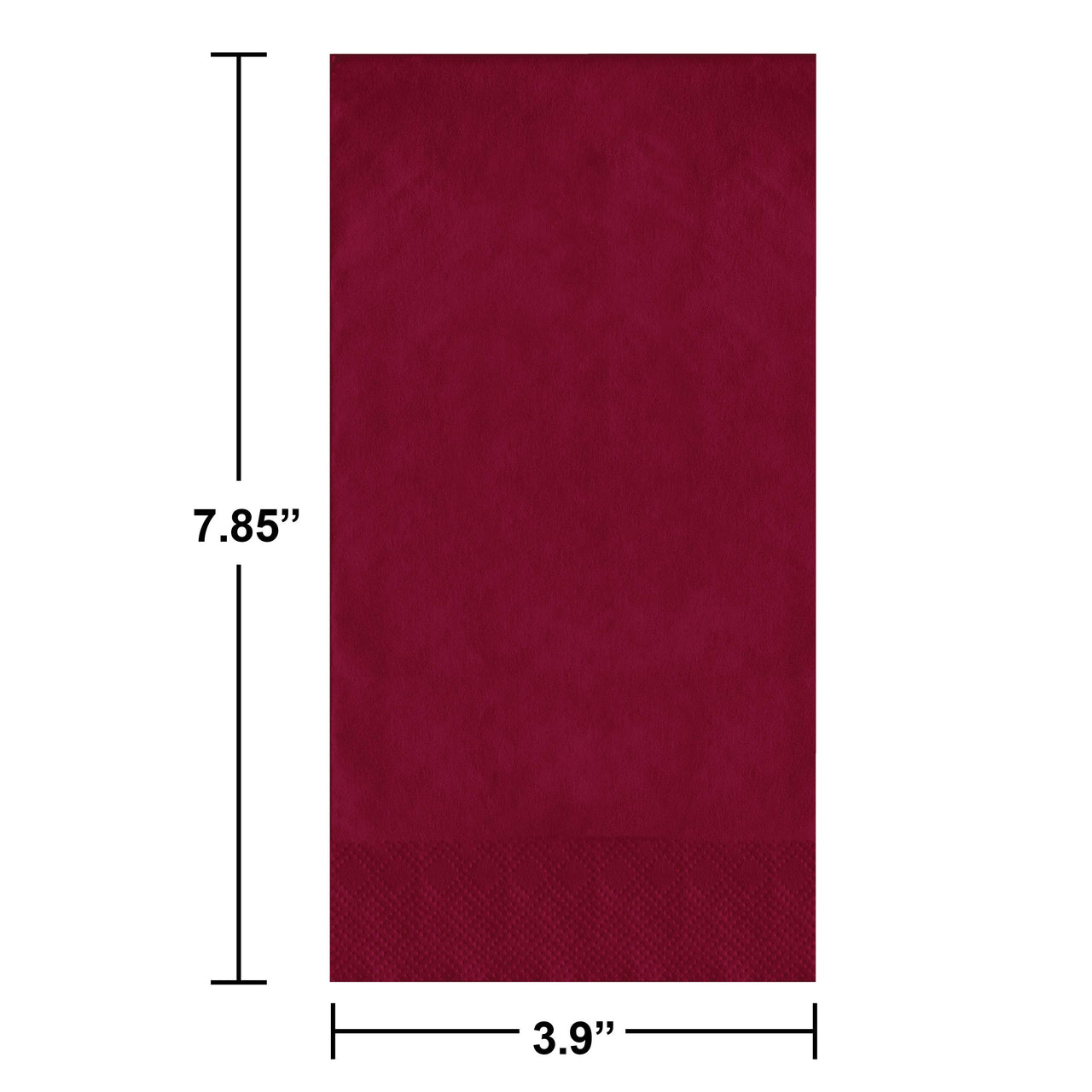 Burgundy Guest Towels 7.75" x 4.5"