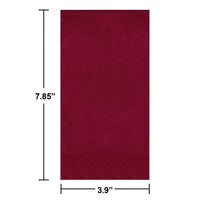 Burgundy Guest Towels 7.75