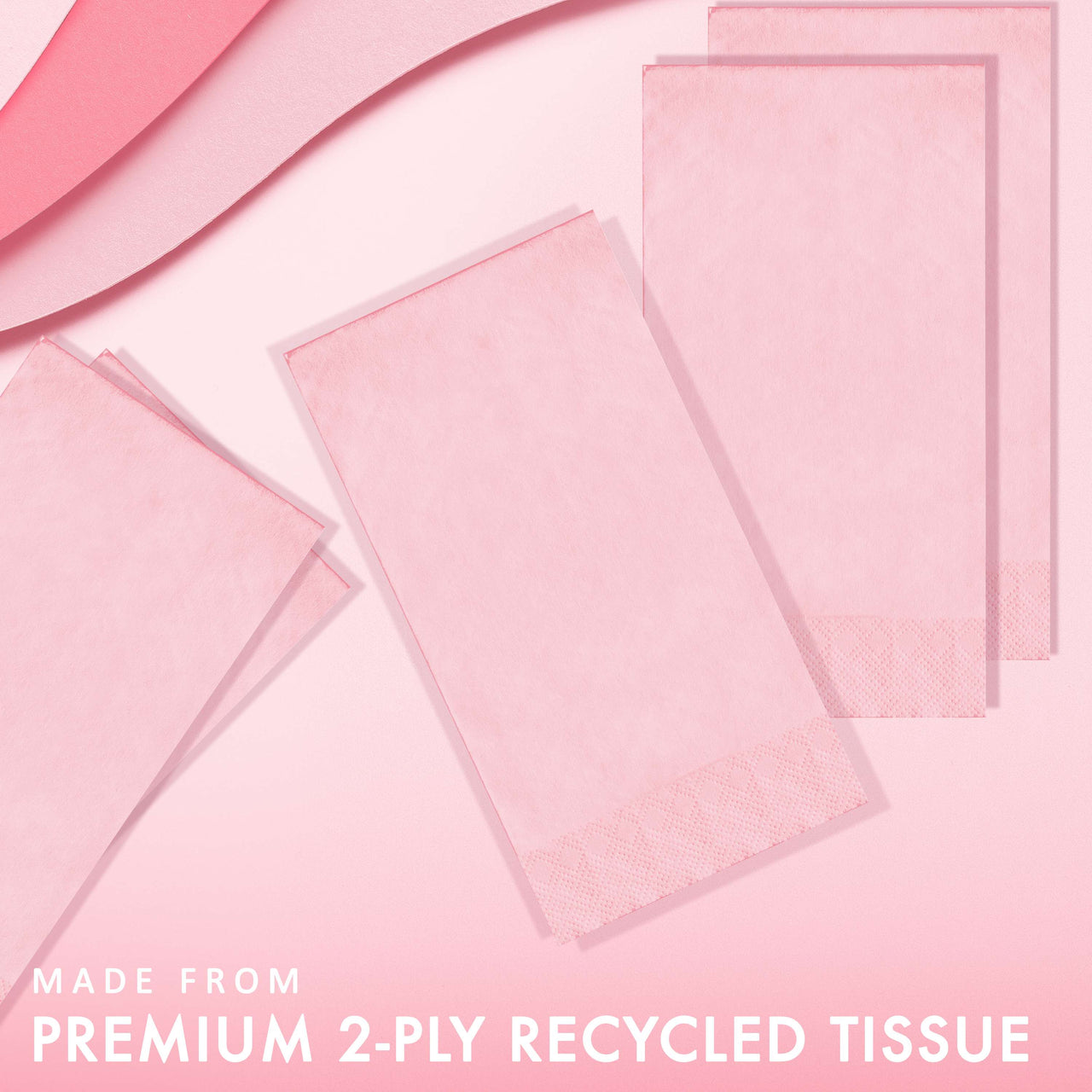 Classic Pink Guest Towels 7.75" x 4.5"