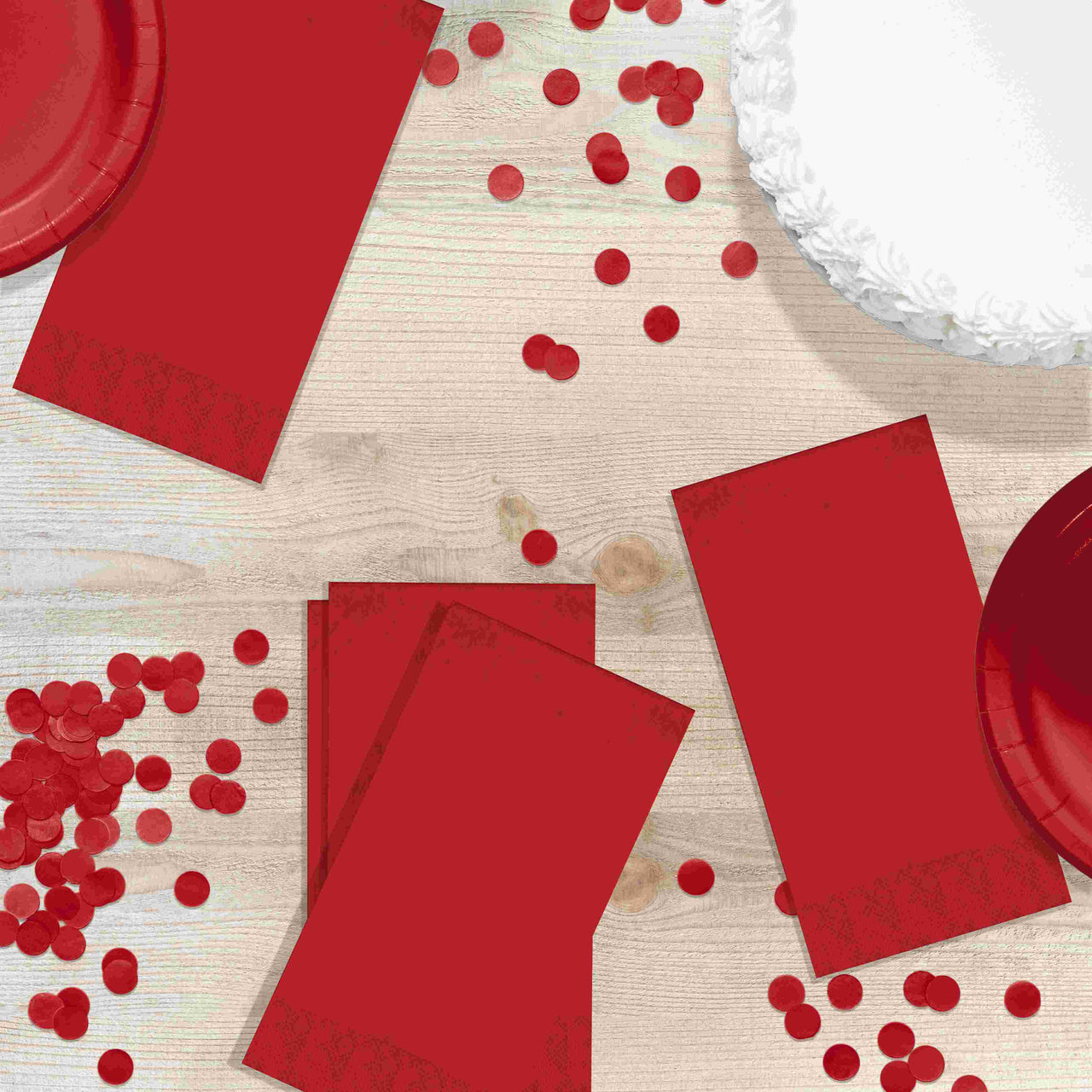 Classic Red Guest Towels 7.75" x 4.5", 50 ct
