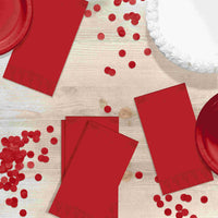 Classic Red Guest Towels 7.75