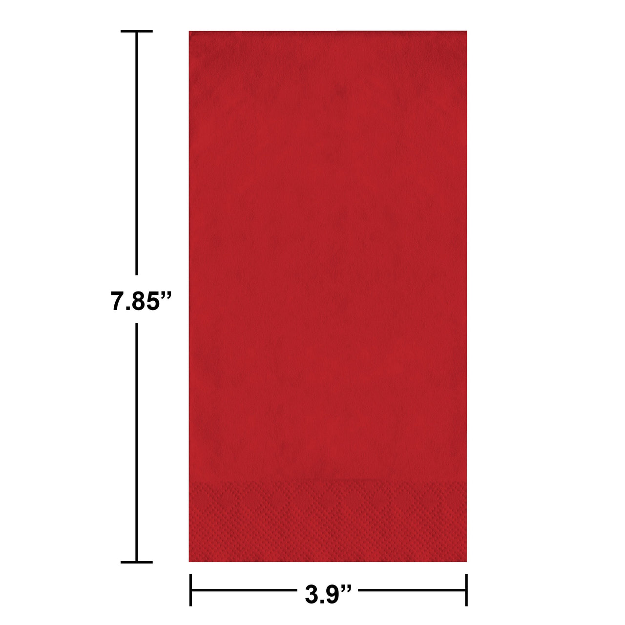 Classic Red Guest Towels 7.75" x 4.5", 50 ct