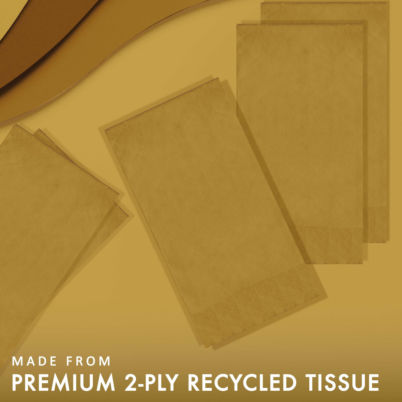 Glittering Gold Guest Towels 7.75" x 4.5"