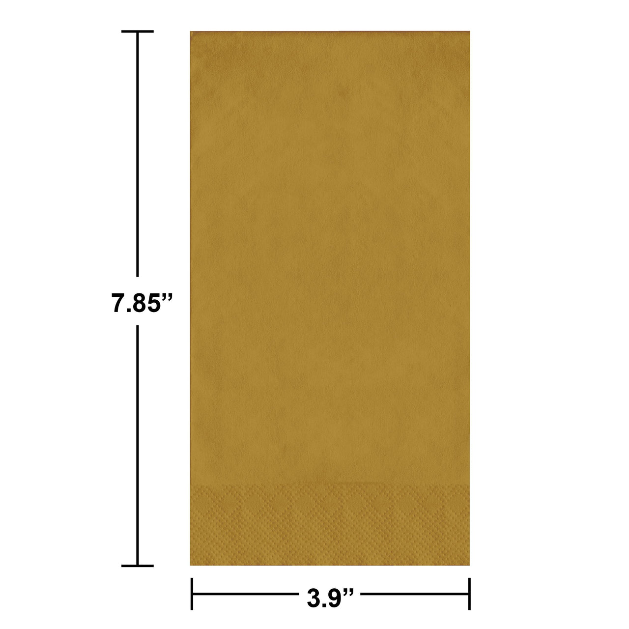 Glittering Gold Guest Towels 7.75" x 4.5"