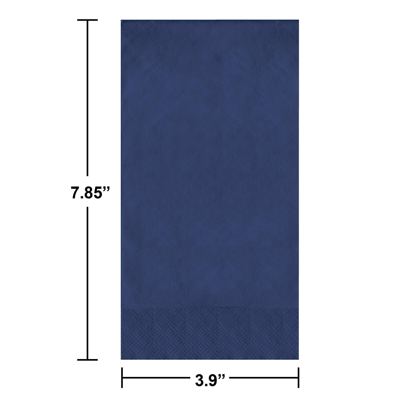 Navy Guest Towels 7.75" x 4.5", 50 ct