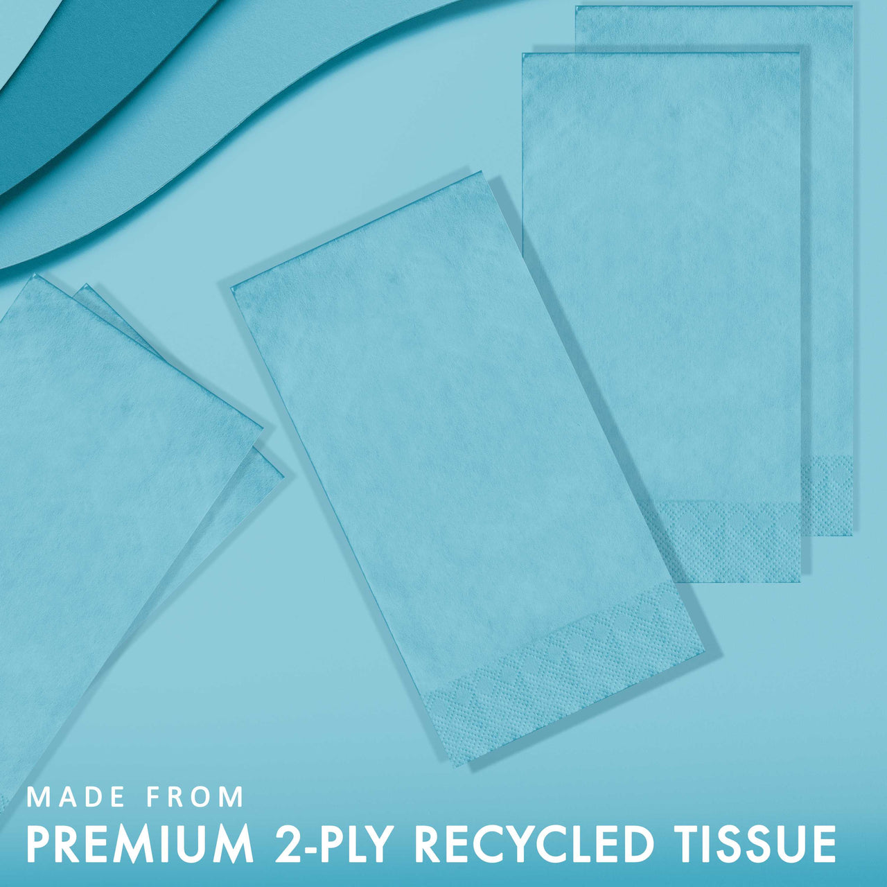 Pastel Blue Guest Towels 7.75" x 4.5"