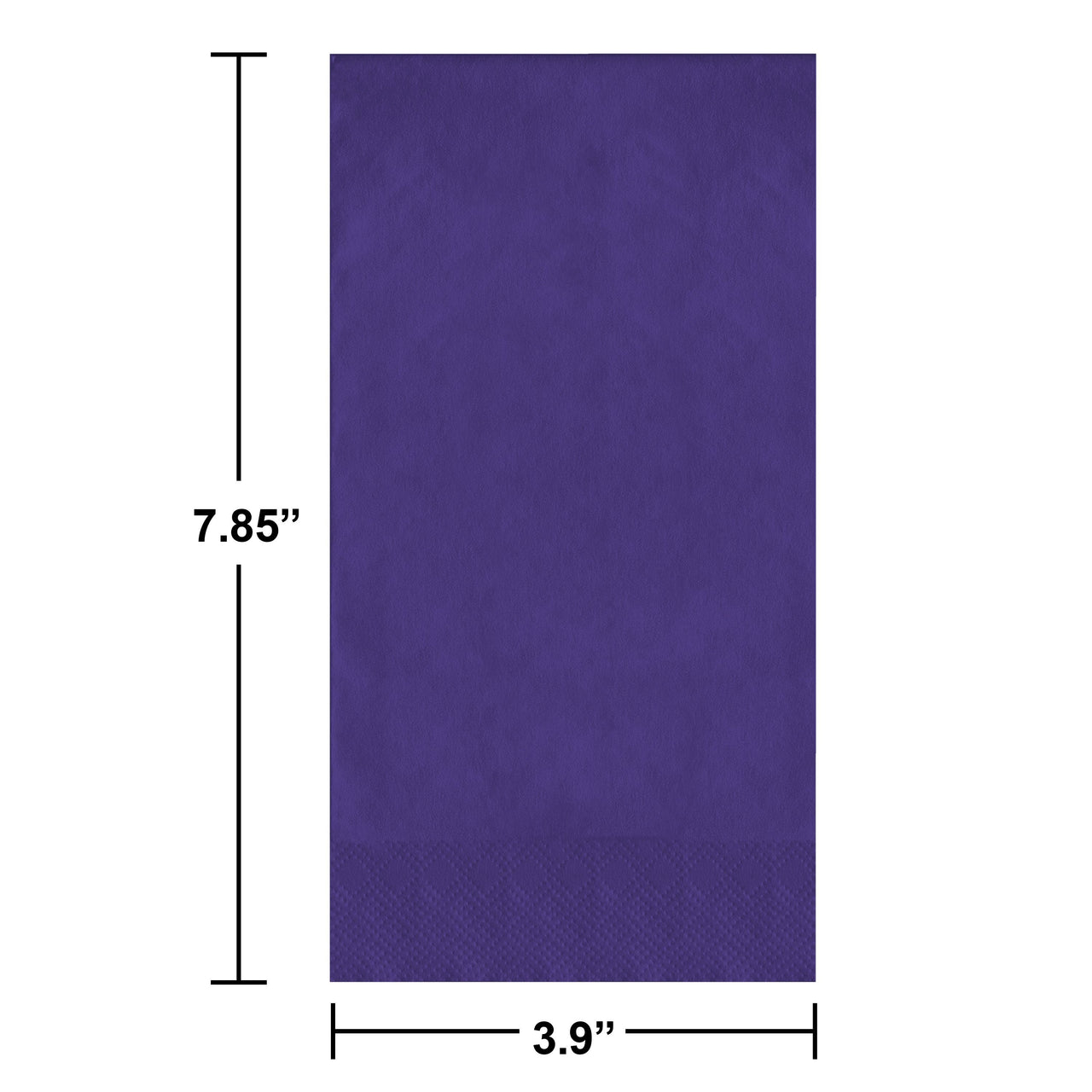 Purple Guest Towels 7.75" x 4.5"