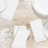 White Guest Towels 7.75