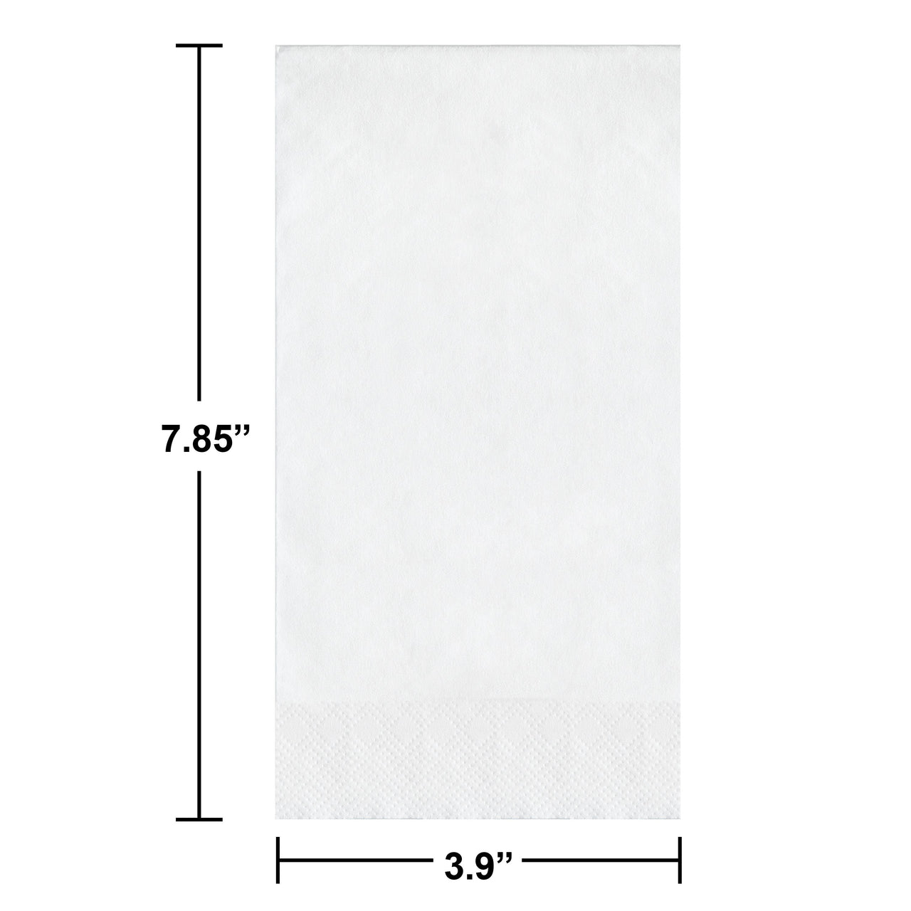 White Guest Towels 7.75" x 4.5", 50 ct