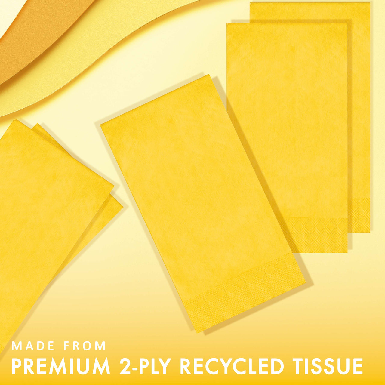 School Bus Yellow Guest Towels 7.75" x 4.5"