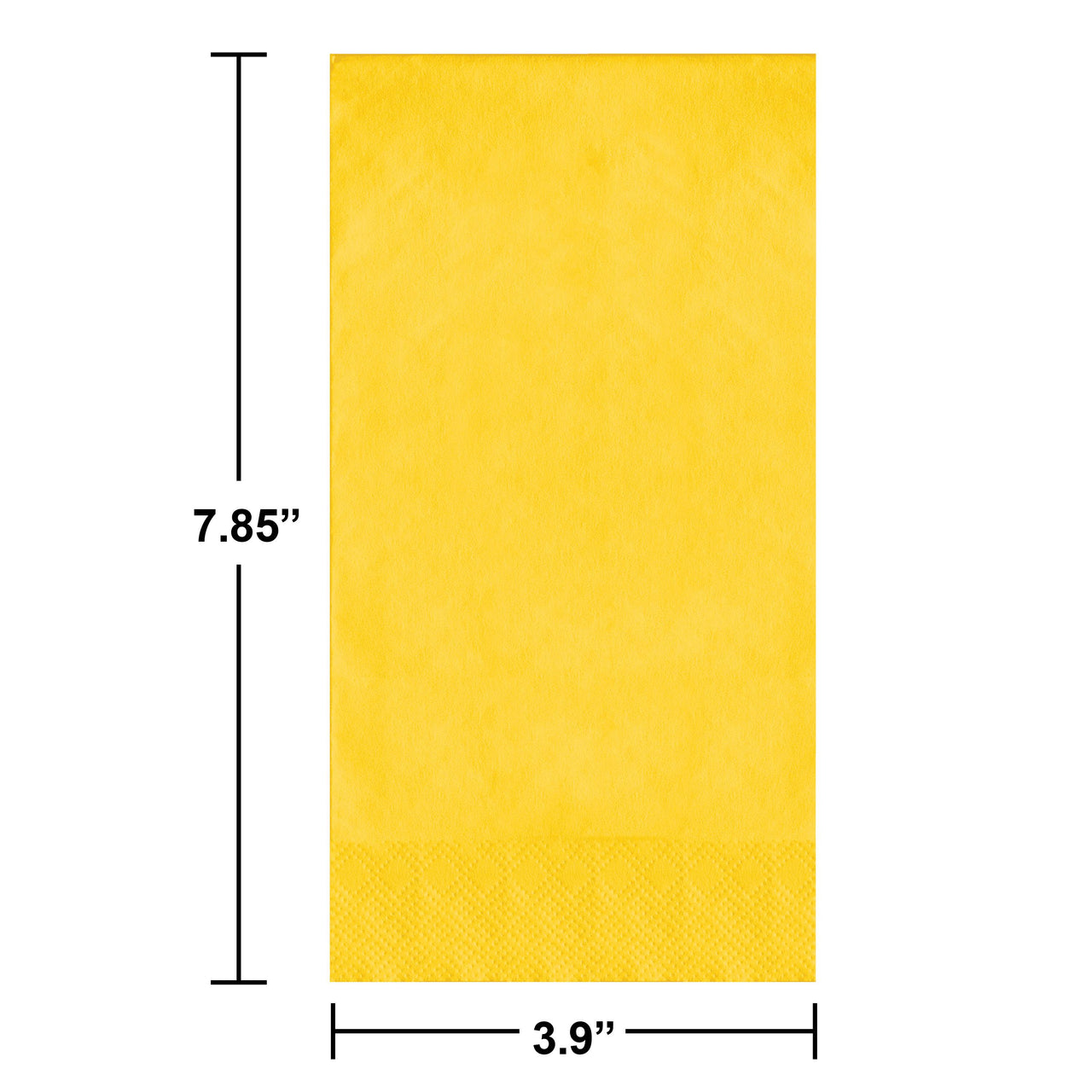 School Bus Yellow Guest Towels 7.75" x 4.5"