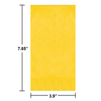 School Bus Yellow Guest Towels 7.75