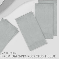 Shimmering Silver Guest Towels 7.75