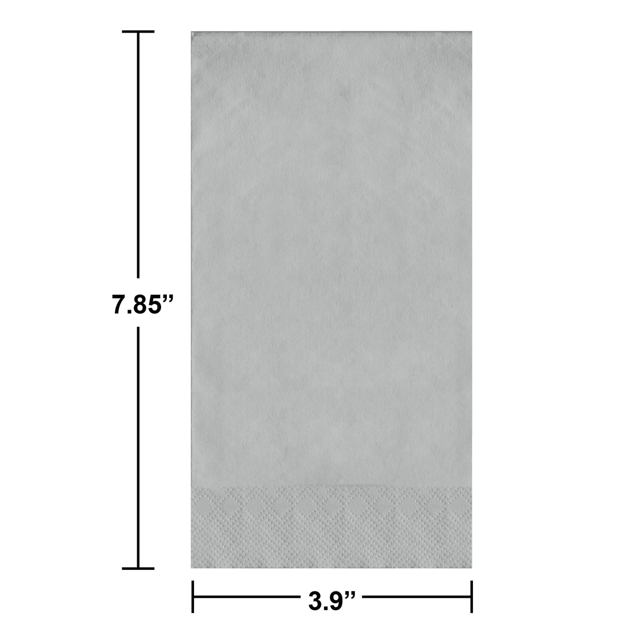 Shimmering Silver Guest Towels 7.75" x 4.5"
