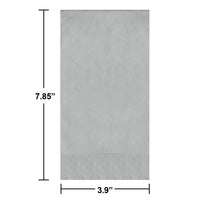 Shimmering Silver Guest Towels 7.75