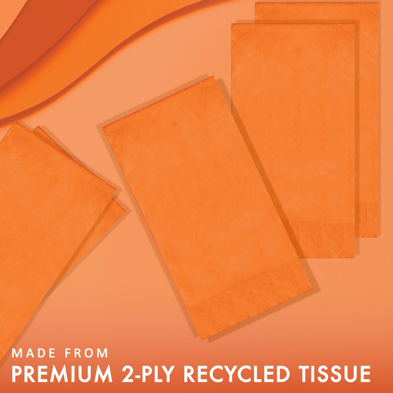 Sunkissed Orange Guest Towels 7.75" x 4.5"