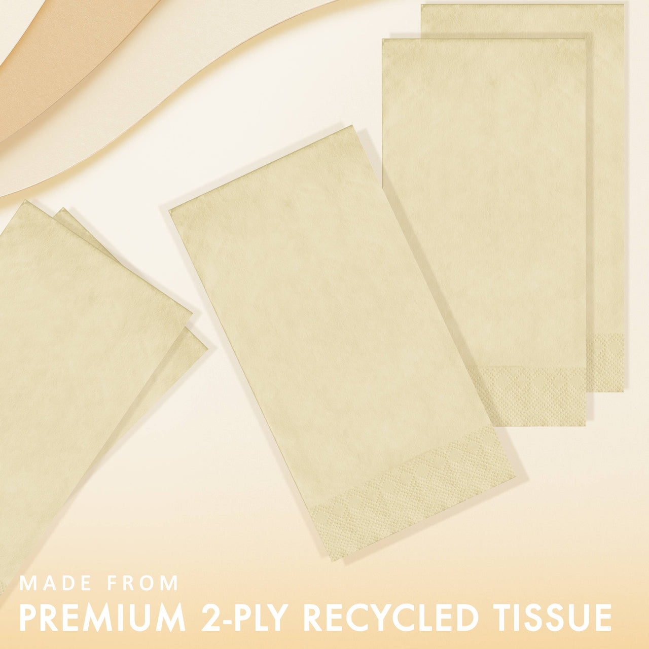 Ivory Guest Towels 7.75" x 4.5", 100 ct