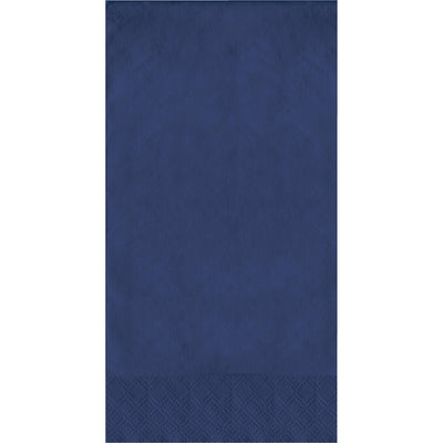 Navy Guest Towels 7.75" x 4.5", 100 ct