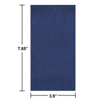 Navy Guest Towels 7.75