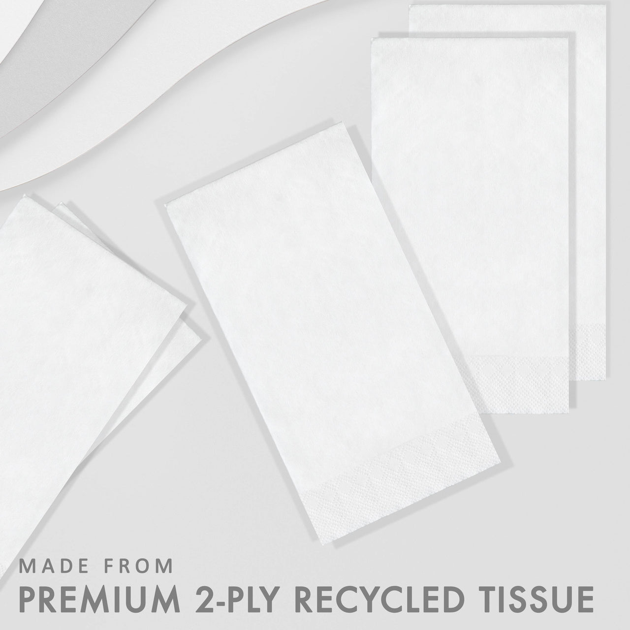 White Guest Towels 7.75" x 4.5", 100 ct
