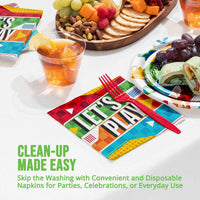 Sports Spirit Lets Play Luncheon Napkins 6.5