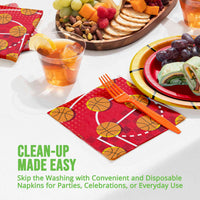 Sports Spirit Basketball Luncheon Napkins 6.5