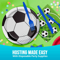 Sports Spirit Soccer Dinner Plates 9
