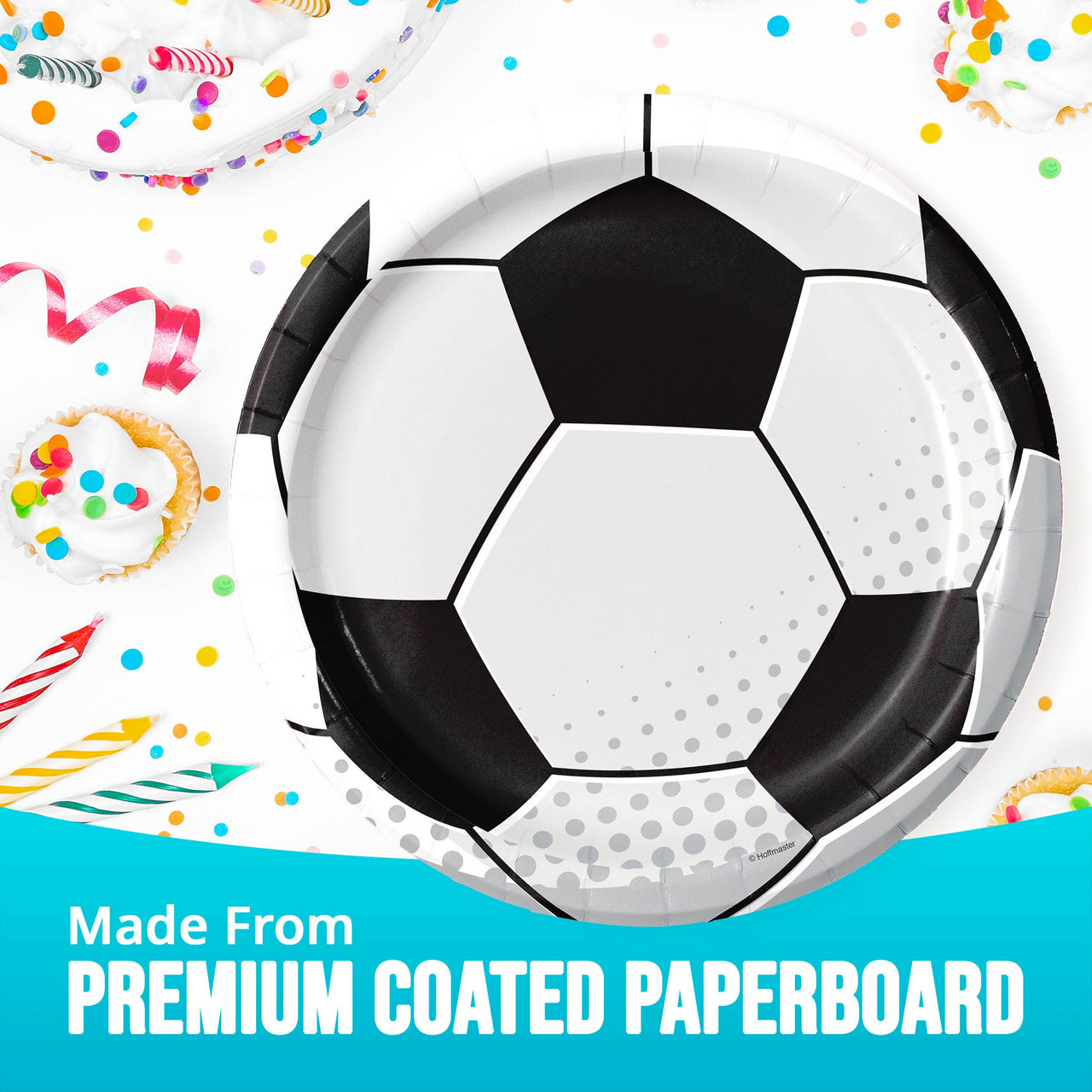 Sports Spirit Soccer Dinner Plates 9"