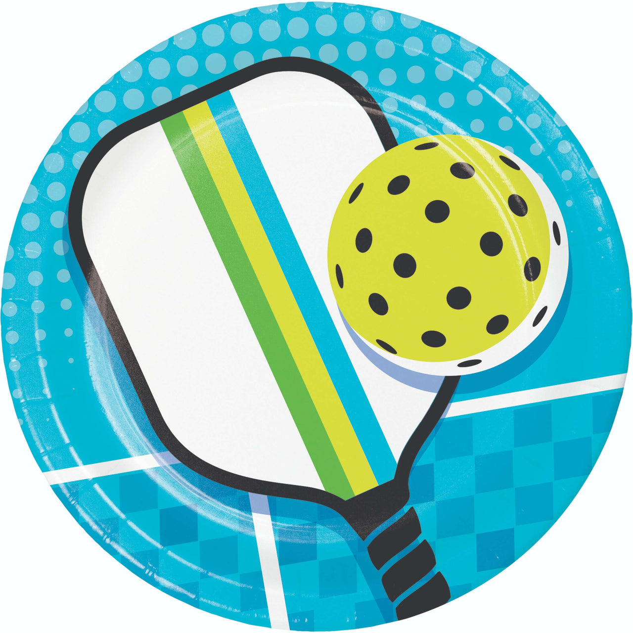 Sports Spirit Pickleball Dinner Plates 9"