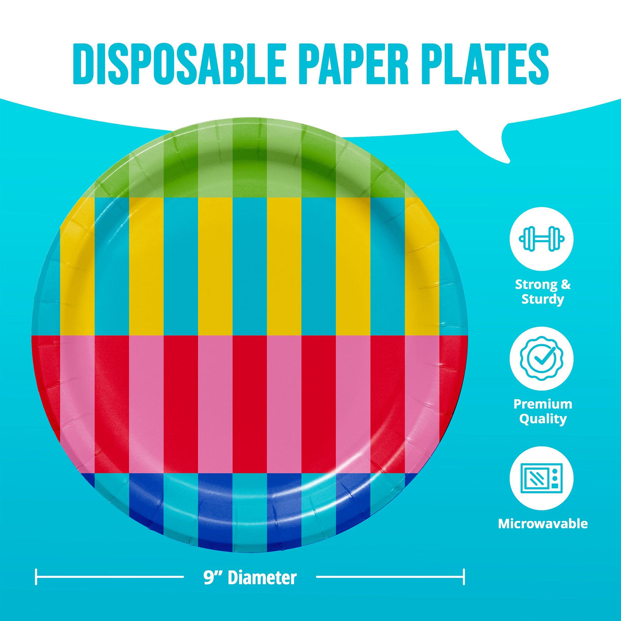 Bright Vibes Dinner Plates 9"