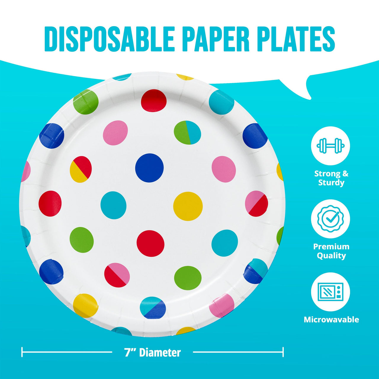 Bright Vibes Asst Luncheon Plates 7"
