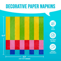 Bright Vibes Luncheon Napkins 6.5