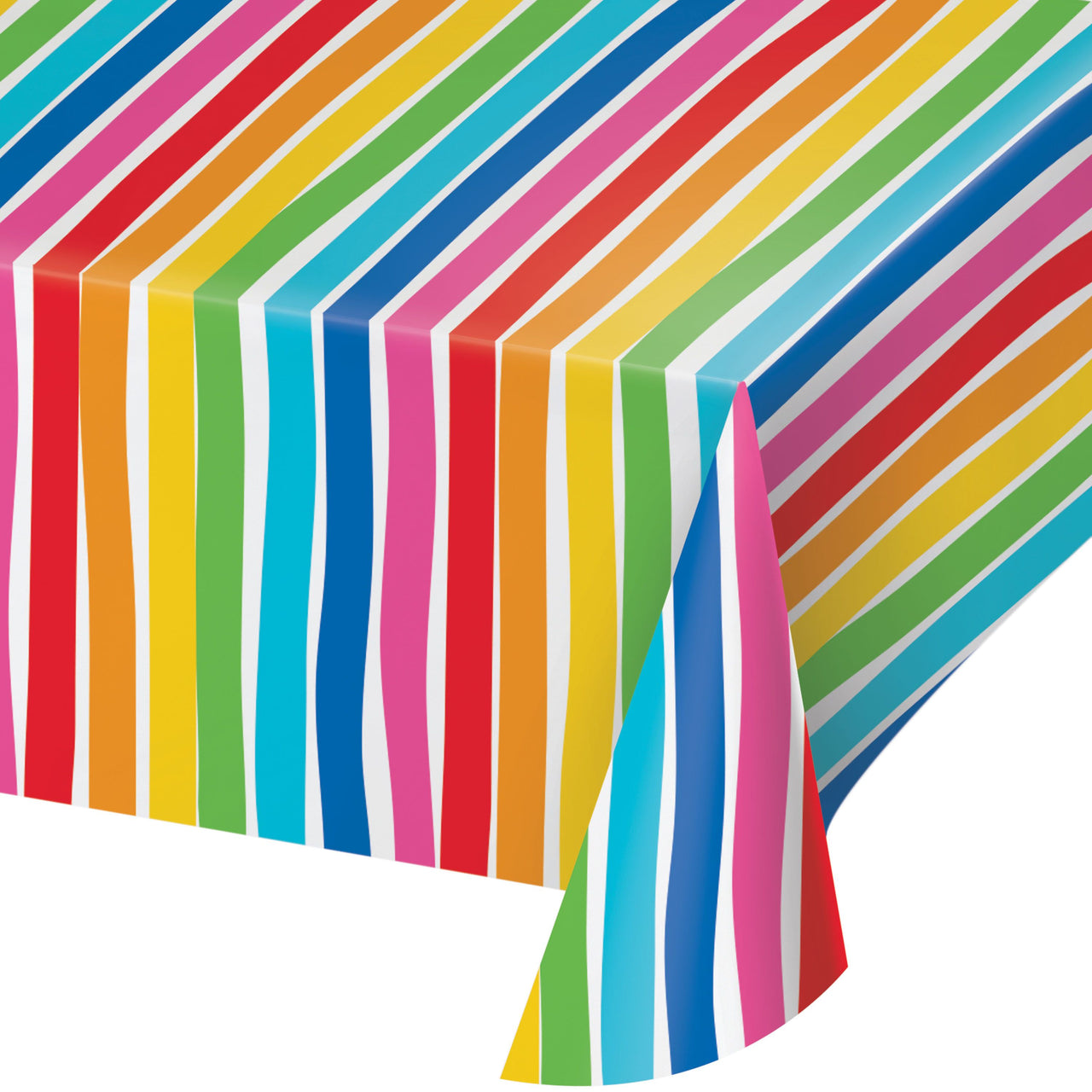 Bright Vibes Plastic Tablecovers 54" x 96"