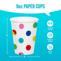 Bright Vibes Paper Cups 9 oz